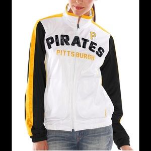 Pittsburgh Pirates White Sideline Track Jacket